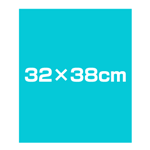 32×38cmの塗りつぶしのデザインです